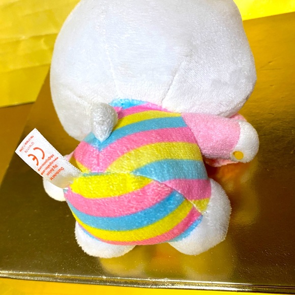 HELLO KITTY TY VTG 2015 FLORA PASTEL RAINBOW KITTY HOLDING COTTON CANDY PLUSH 6” - Picture 9 of 13